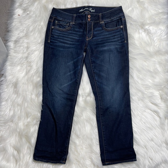 American Eagle Stretch Artist Crop Sz 8 - Picture 2 of 3